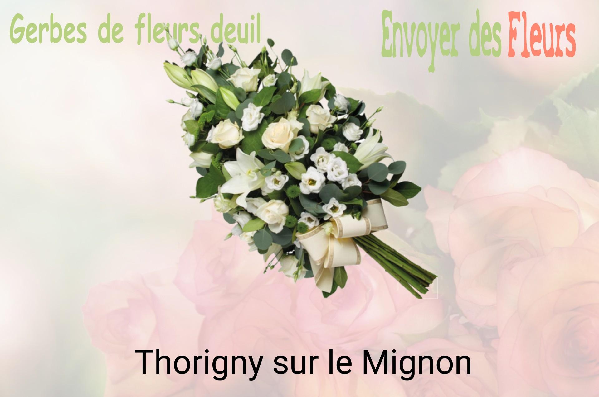 Gerbe de fleurs de deuil livrée à Thorigny-sur-le-Mignon